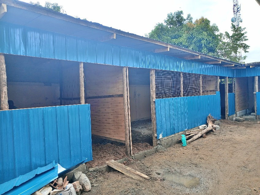 Temporary classrooms at Star of Hope School